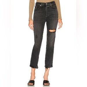 Citizens of Humanity Jolene black jeans Womens 26in distressed organic cotton